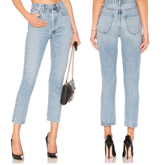 agolde riley high rise renewal